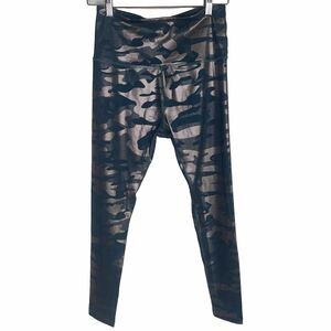 Beyond Yoga Metallic Camo High-Waist Leggings - Black & Olive
